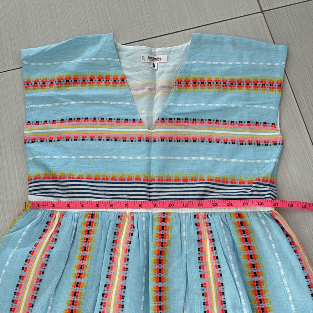 Lemlem NWOT Boho lined MIDI Dress with embroidered details - Picture 11 of 12